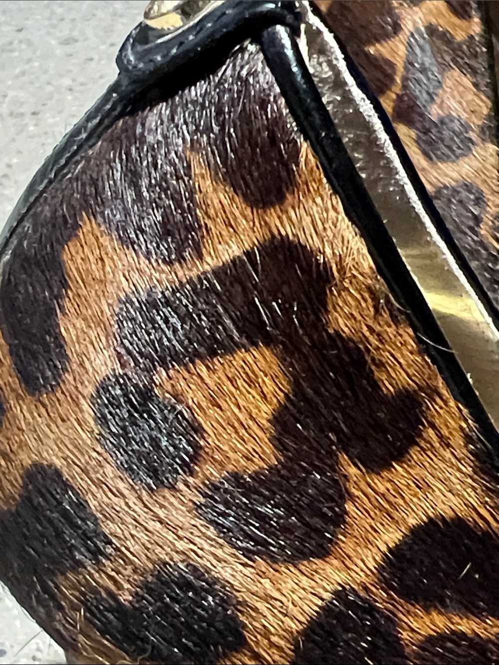 MICHAEL Michael Kors Leopard Print Peep-Toe Heels — Brown & Black - Picture 8 of 9